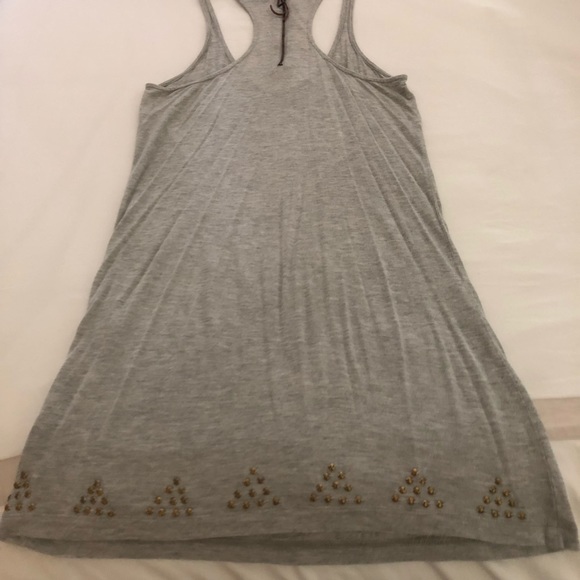 Obey tank dress with studs and leather pull zipper - Picture 4 of 4